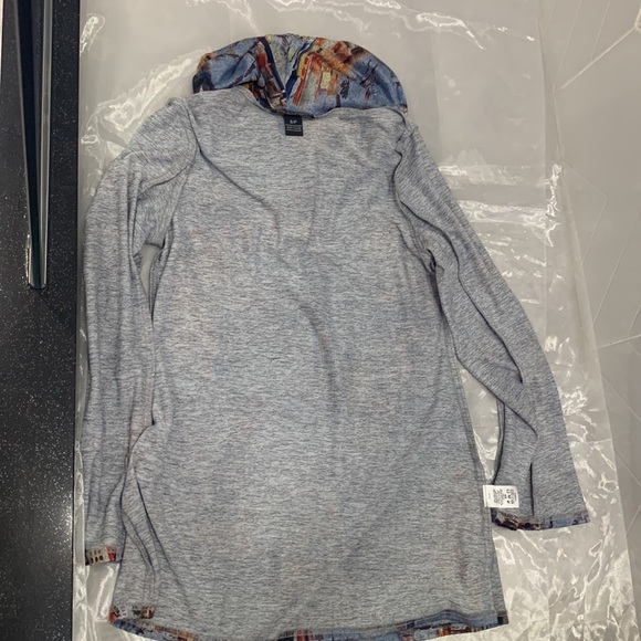 NWT🇨🇦Canadian Made🌺Michael Tylor Abstract Print Cowl Neck Tunic - Picture 9 of 15